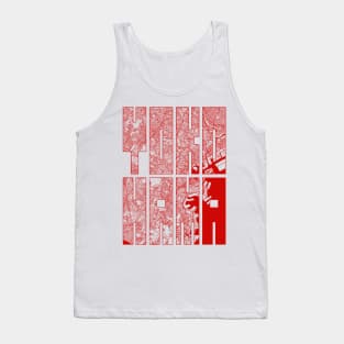 Yokohama, Japan City Map Typography - Oriental Tank Top